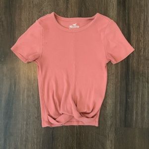 hollister crop top, size xs, color pink